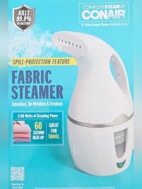 Conair Handheld Fabric Steamer in White